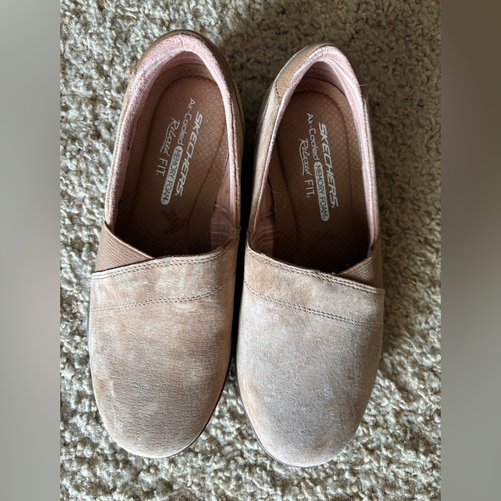 Skechers Light Brown Slip-On Loafers